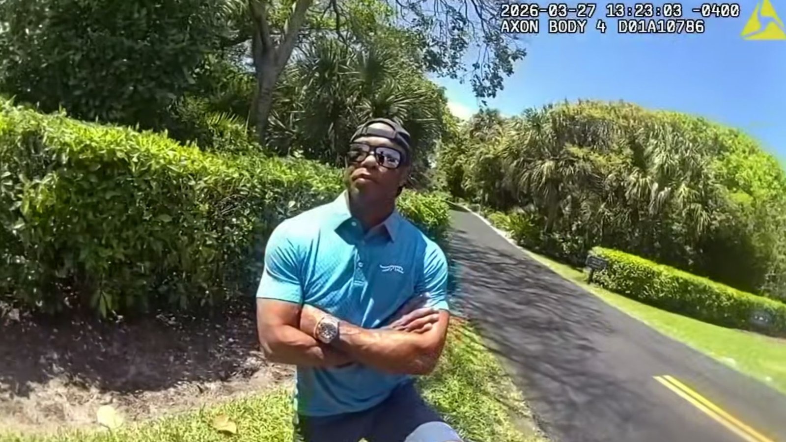Police bodycam footage shows Tiger Woods’ arrest