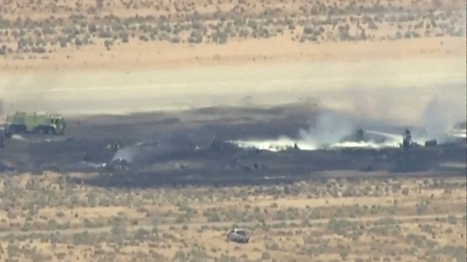 Eight presumed dead after US bomber crashes shortly after take-off