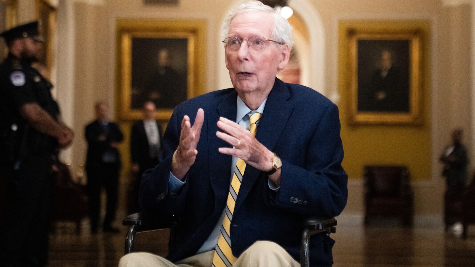 Mitch McConnell returns to US Senate three months after hospitalisation