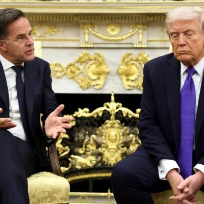 Trump hits out at NATO after meeting alliance chief